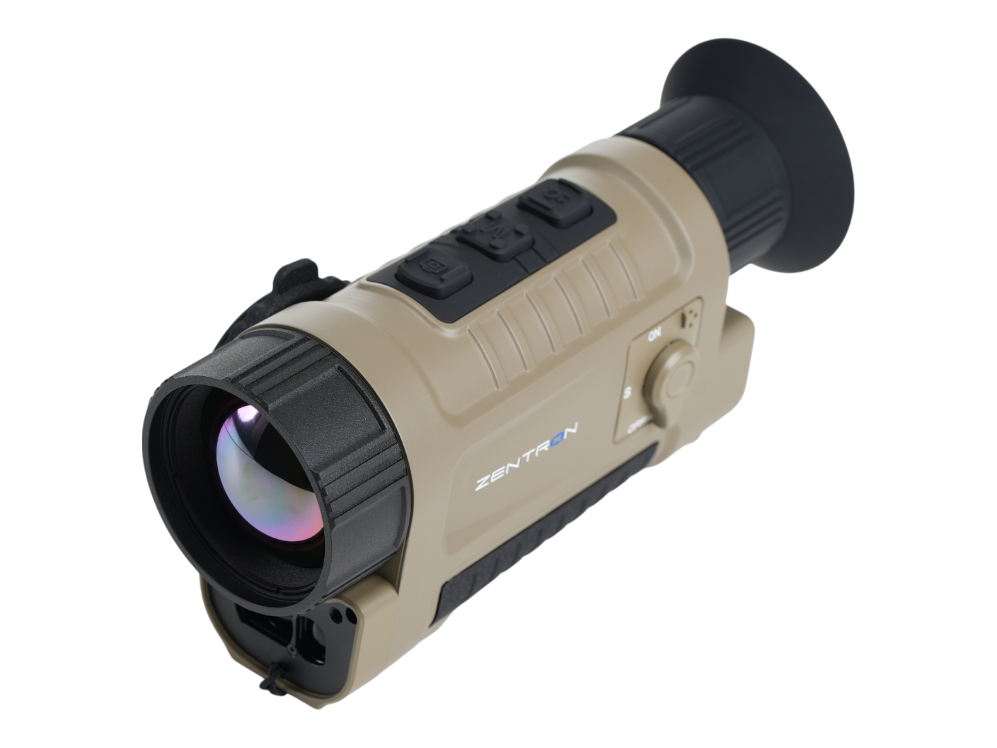 Wärmebildkamera ZENTRON in beige mit Linsen- und Bedieneleme