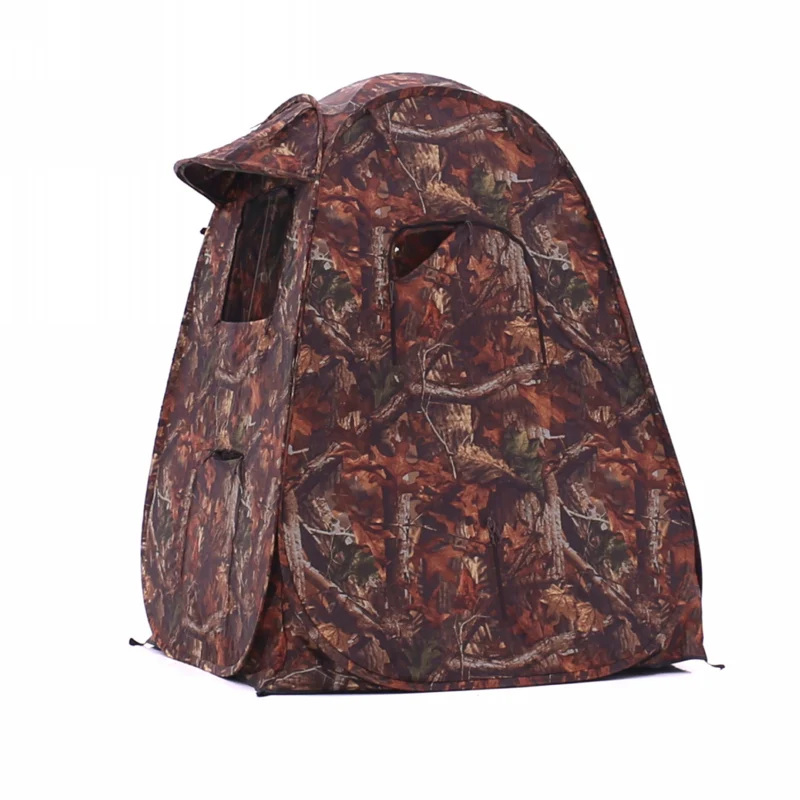 Tragbares Pop-up-Tarnzelt für Outdoor-Aktivitäten Tarnzelt mit Blättermuster für Camping und Outdoor-Abenteuer