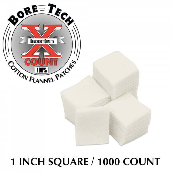 Bore Tech X-Count Patch 1" quadratisch - .20 Cal, .22 RF